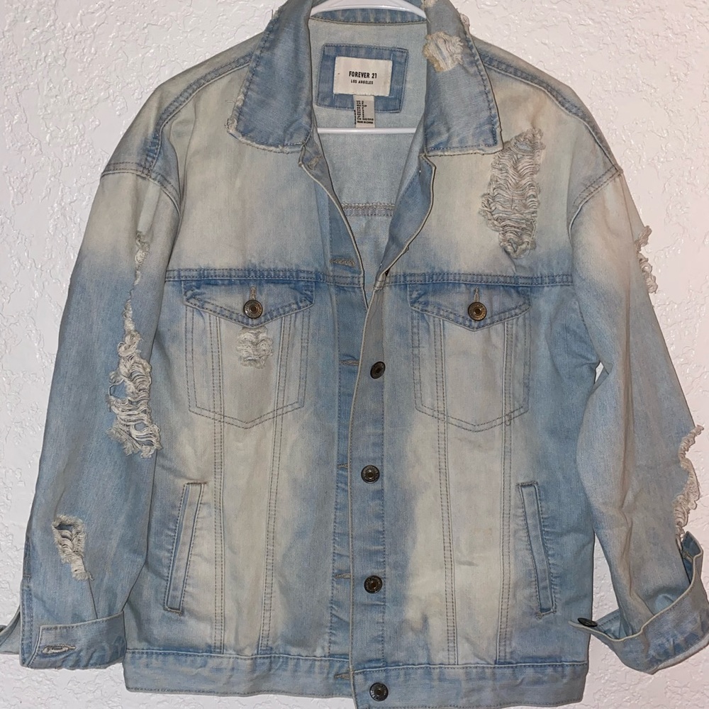Forever 21 OVERSIZED jean jacket